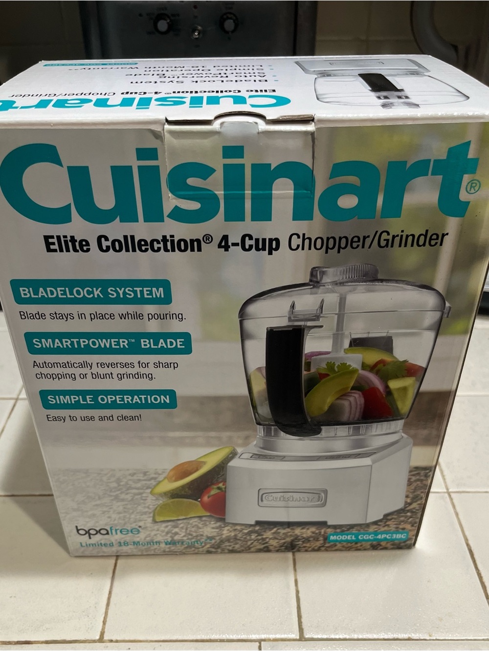 Cuisinart Elite Collection 4-Cup Chopper/Grinder - Clear & White